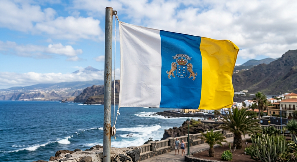 Bandera de las islas Canarias